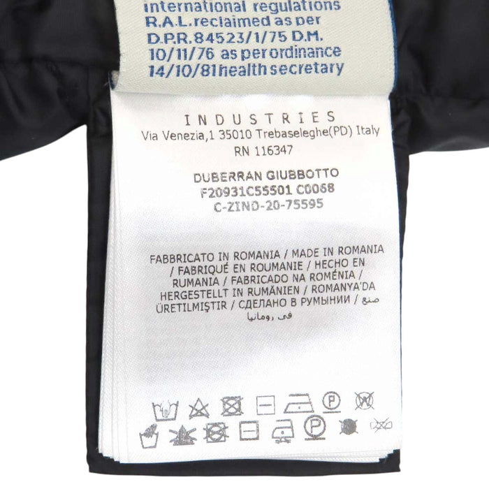 MONCLER 
デュベラン ファー ロゴ ワッペン ナイロン ロング 
DUBERRAN ダウンコート