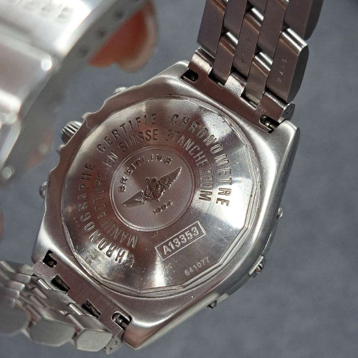 【WHOLESALES】
BREITLING 
A13353 
箱(内箱劣化)　ギャランティ　クロノメーター証