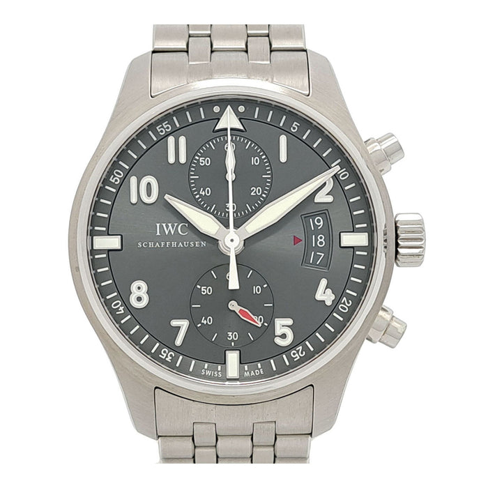 IWC 
Montre Pilot Spitfire Chronographe 
Avec boîte et carte de garantie
