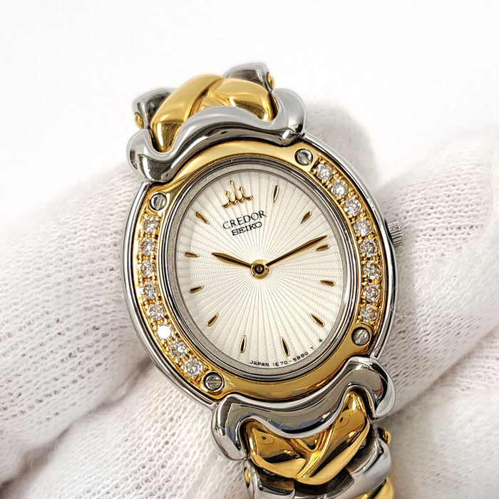 SEIKO  
Credor Bezel Diamond