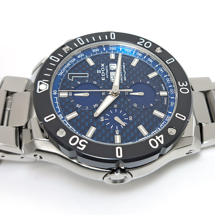EDOX 
クロノオフショア1 カーボンダイアル 
箱ギャラ付