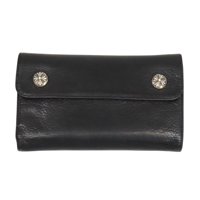 CHROME HEARTS 
CH WAVE ダガージップ シルバー 
ウェーブ クロスボール ウォレット