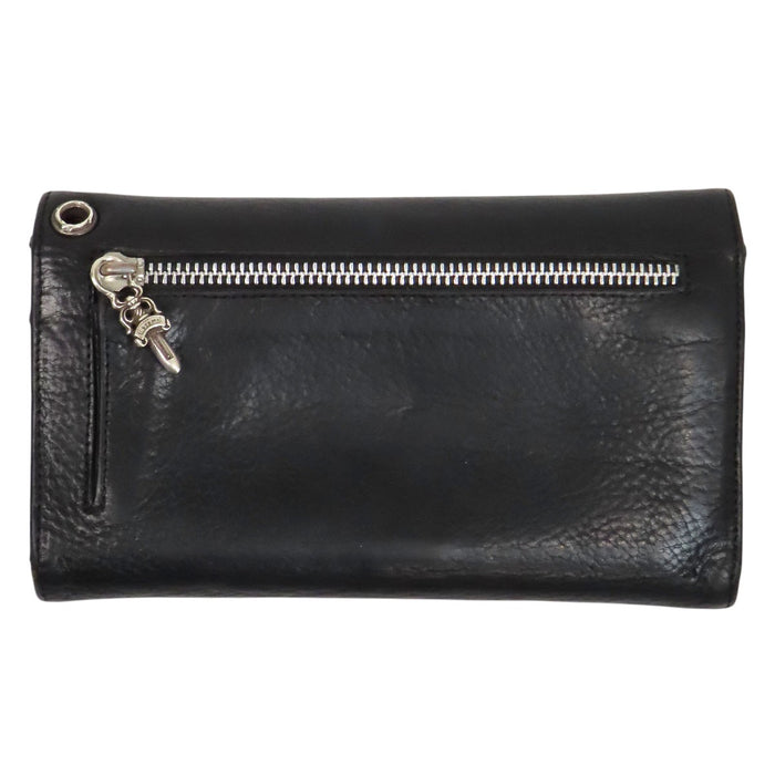 CHROME HEARTS 
CH WAVE ダガージップ シルバー 
ウェーブ クロスボール ウォレット