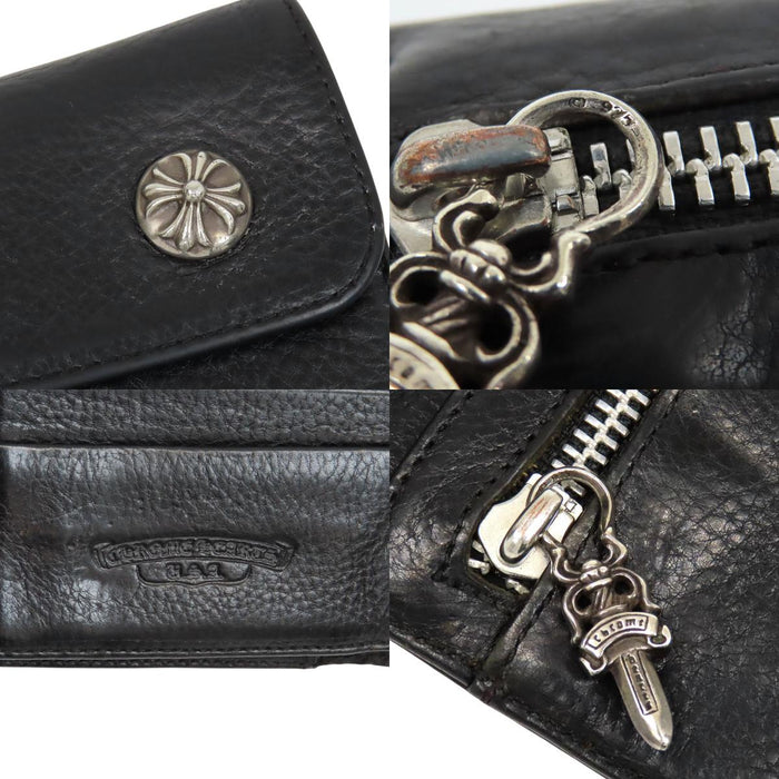 CHROME HEARTS 
CH WAVE ダガージップ シルバー 
ウェーブ クロスボール ウォレット