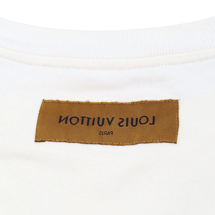 LOUIS VUITTON 
LV ロゴ インサイドアウト コットン クルーネック 
シグネチャー エンブロイダリー Tシャツ