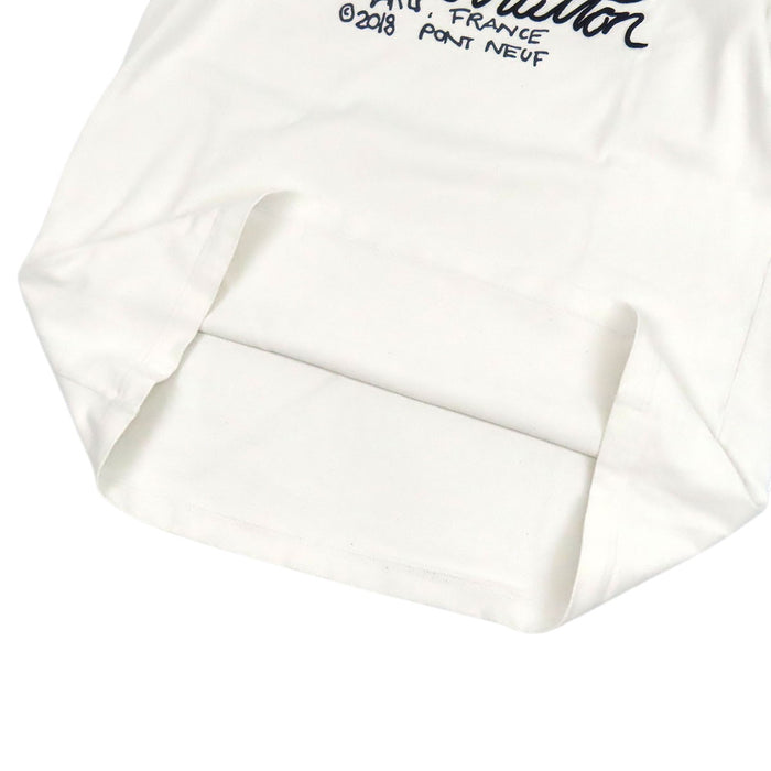 LOUIS VUITTON 
LV ロゴ インサイドアウト コットン クルーネック 
シグネチャー エンブロイダリー Tシャツ