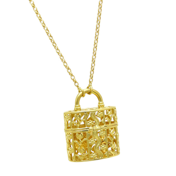 MIKIMOTO  
Bag Motif Necklace with Charm
