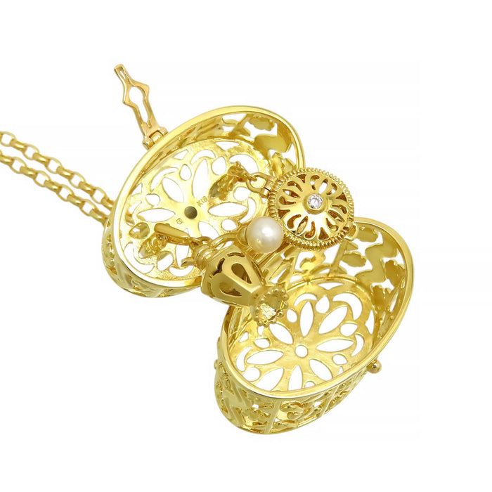 MIKIMOTO  
Bag Motif Necklace with Charm