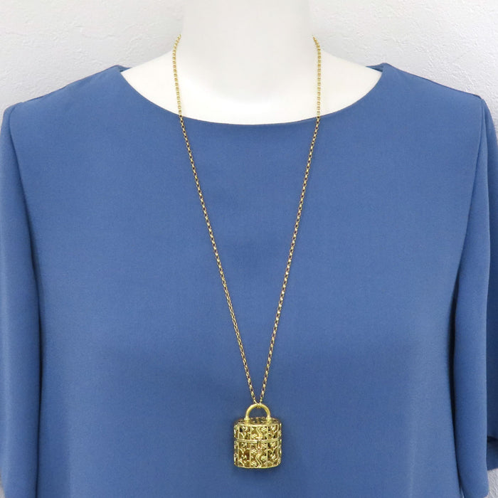 MIKIMOTO  
Bag Motif Necklace with Charm