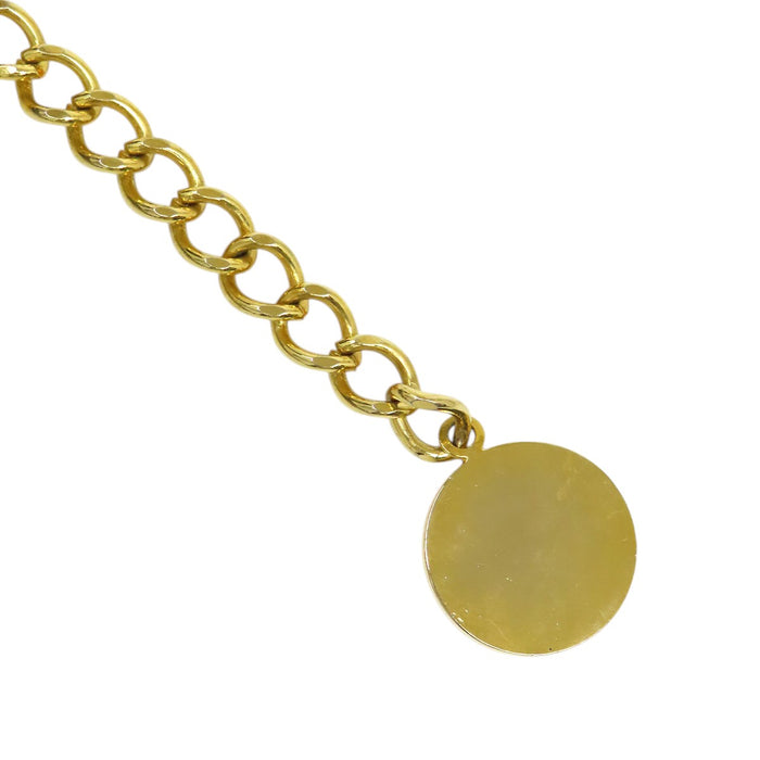 CHANEL  
COCO CC Logo Triple Gold Color Metal  
Coco Mark Chain Belt