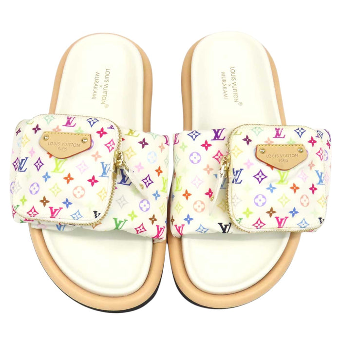 LOUIS VUITTON 
LV 村上隆 マルチカラー 
×TM プールピローライン サンダル
