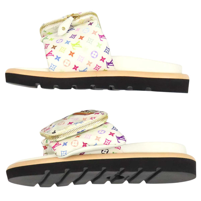 LOUIS VUITTON 
LV 村上隆 マルチカラー 
×TM プールピローライン サンダル