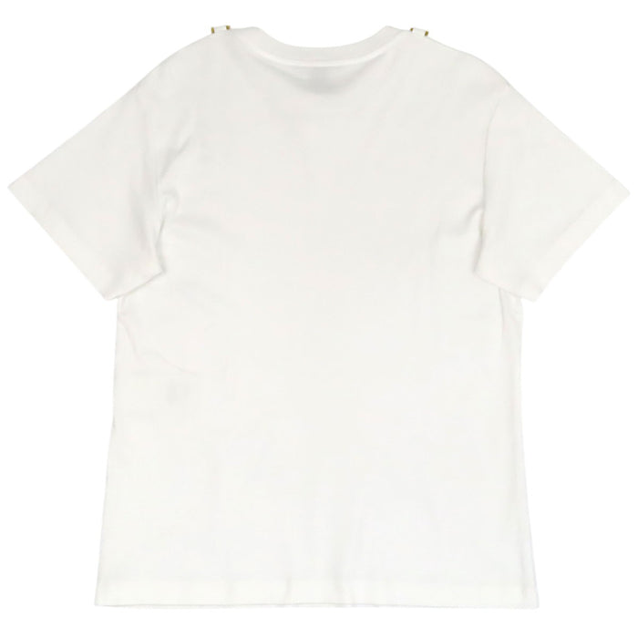 LOUIS VUITTON 
LV コットン クルーネック ゴールドカラーメタル 
LV チェーン 半袖 Tシャツ