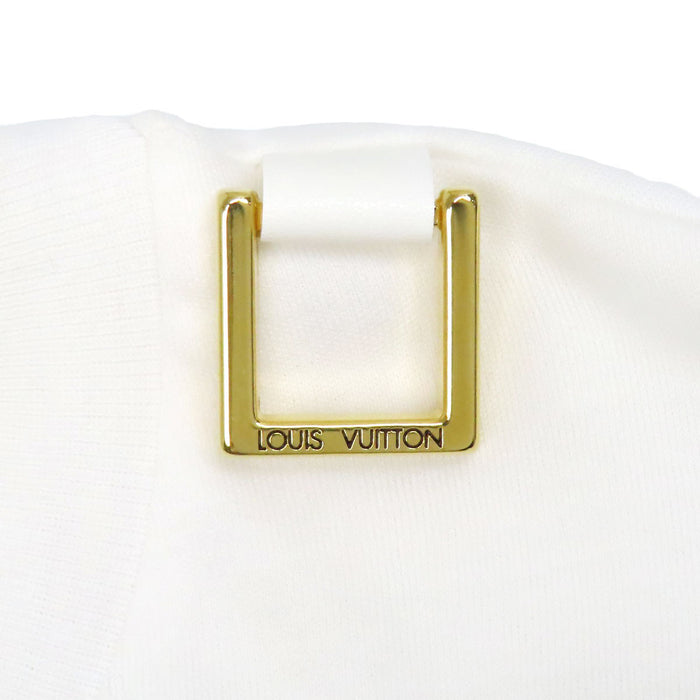 LOUIS VUITTON 
LV コットン クルーネック ゴールドカラーメタル 
LV チェーン 半袖 Tシャツ