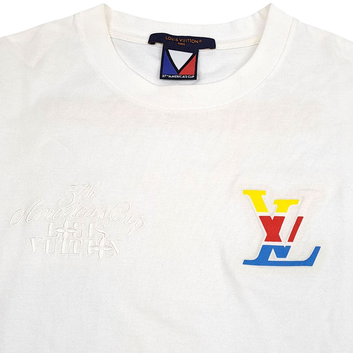 LOUIS VUITTON 
LV ガストンストライプ コットン クルーネック 
37th アメリカズカップ シグネチャー Tシャツ