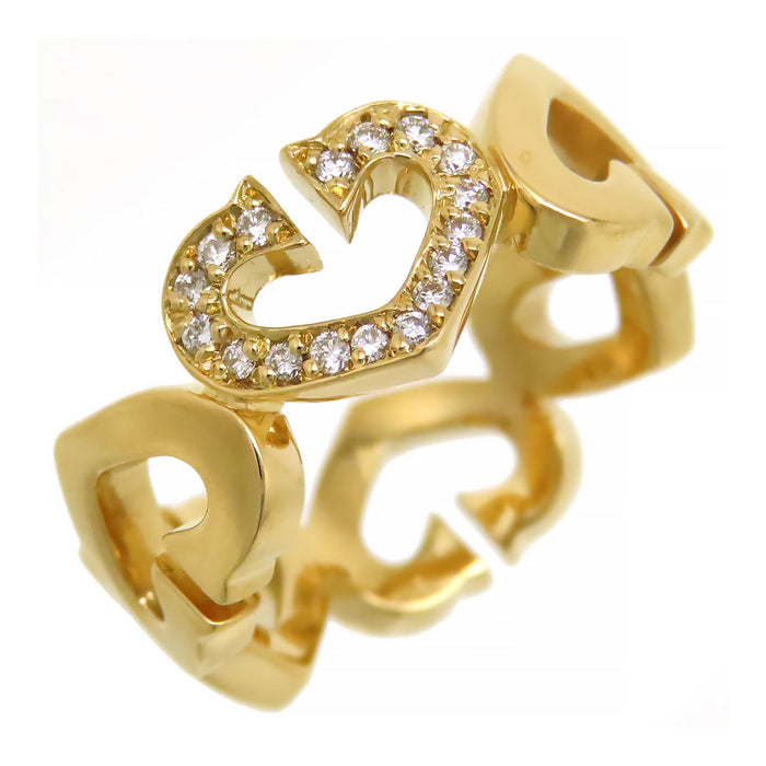 CARTIER 
Cハート ダイヤモンド リング