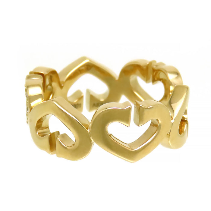 CARTIER 
Cハート ダイヤモンド リング