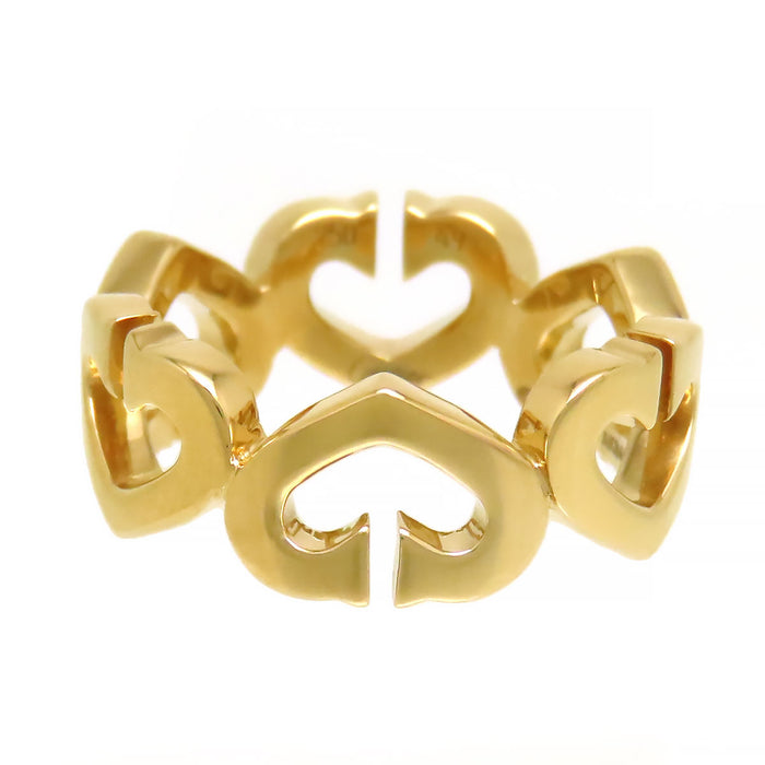 CARTIER 
Cハート ダイヤモンド リング