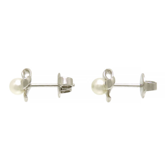 MIKIMOTO  
Baby Pearl Ribbon Earrings