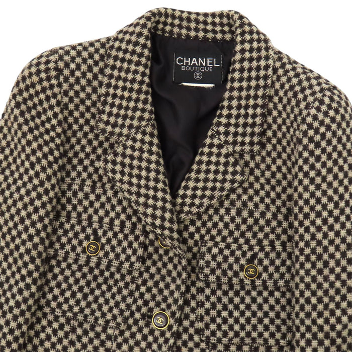 CHANEL  
COCO CC Coco Button Wool  
Coco Mark Tweed Tailored Jacket