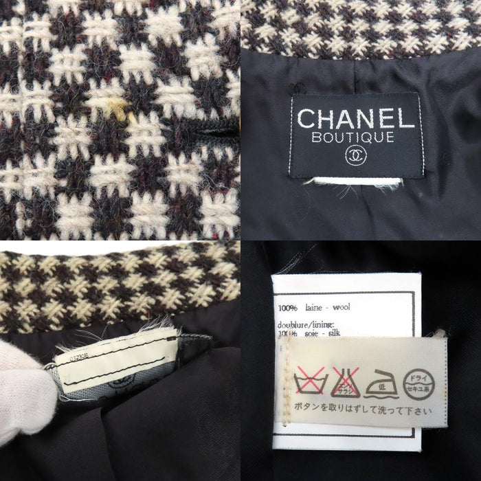 CHANEL  
COCO CC Coco Button Wool  
Coco Mark Tweed Tailored Jacket