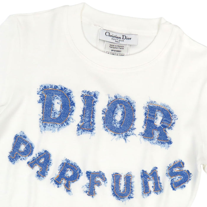 Dior  
Cotton  
DIOR PARFUMS Denim-Style Logo T-Shirt  
Christian Dior