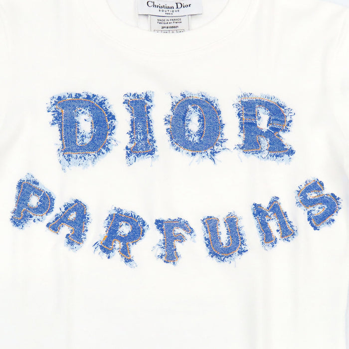 Dior  
Cotton  
DIOR PARFUMS Denim-Style Logo T-Shirt  
Christian Dior