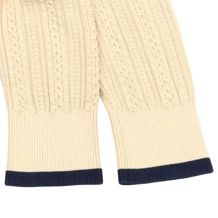 CHANEL  
COCO CC Gold Color Metal Back Button Medusa Button  
Coco Mark Medusa Button Cotton Knit Cut and Sewn Top