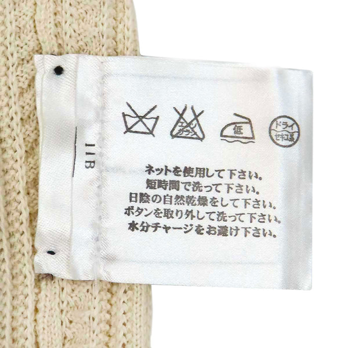 CHANEL  
COCO CC Gold Color Metal Back Button Medusa Button  
Coco Mark Medusa Button Cotton Knit Cut and Sewn Top