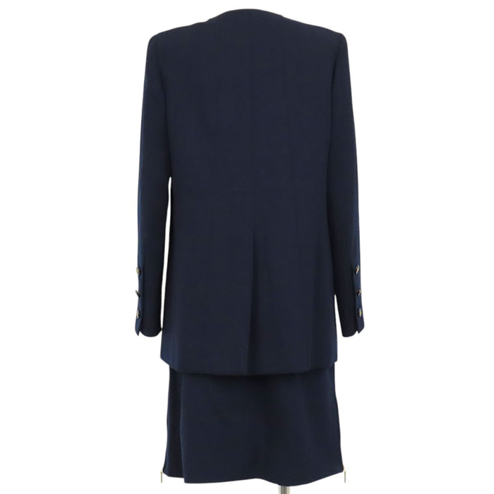 CHANEL  
95P COCO CC Coco Button Wool  
Coco Mark Vintage Set-up