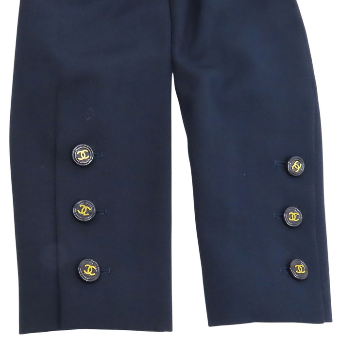 CHANEL  
95P COCO CC Coco Button Wool  
Coco Mark Vintage Set-up