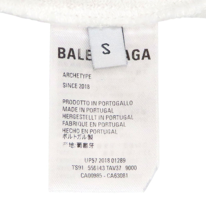 BALENCIAGA  
Cotton Sweatshirt  
Back Logo Print Hoodie