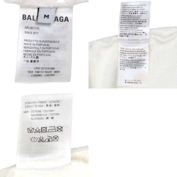 BALENCIAGA  
Cotton Sweatshirt  
Back Logo Print Hoodie