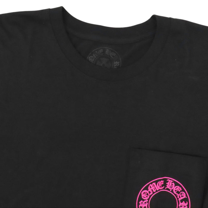 CHROME HEARTS  
CH Scroll Label Cotton  
Back Horseshoe Sleeve Floral Cross Long Sleeve T-Shirt