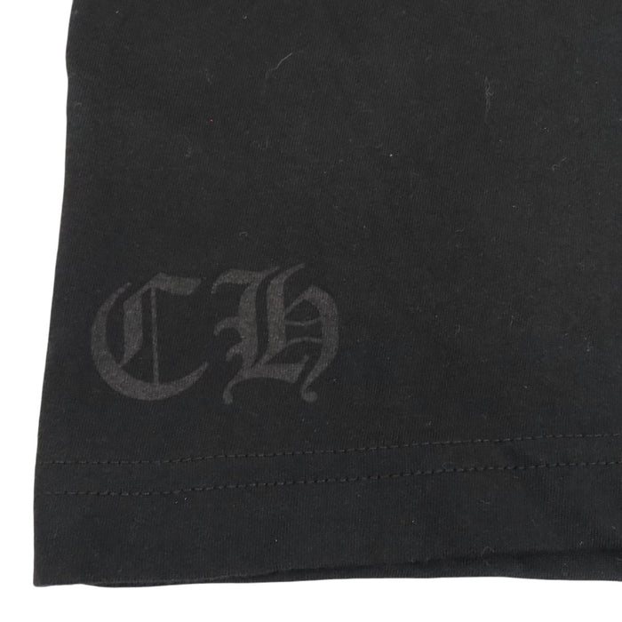 CHROME HEARTS  
CH Scroll Label Cotton  
Back Horseshoe Sleeve Floral Cross Long Sleeve T-Shirt