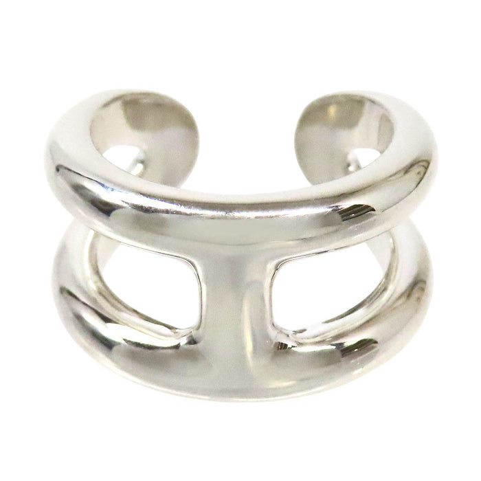 HERMES  
H Motif Silver  
Osmose Ring GM 57