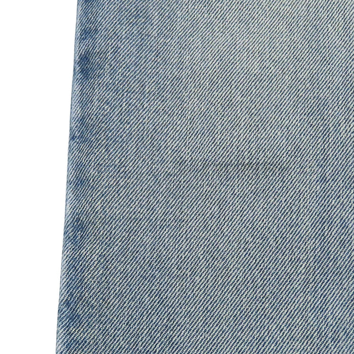 MIUMIU  
Tapered Cotton Printed  
Logo Waist-Gathered Denim Pants
