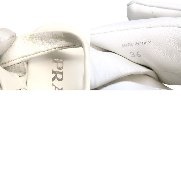 PRADA  
Triangle Logo Platform Silver Color Hardware  
Monolith Padded Leather Sandals