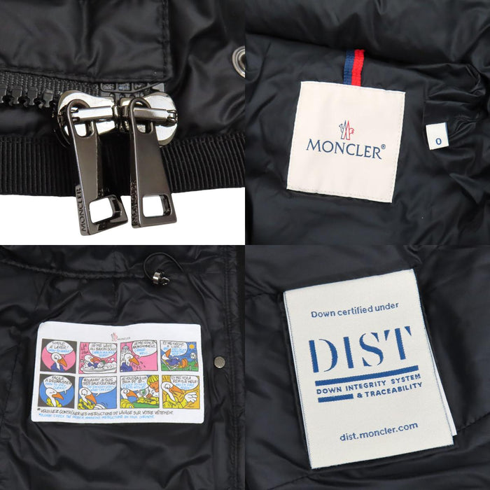 MONCLER 
ワッペン フーデッド ナイロン 
HERMINE エルミンヌ ダウンコート