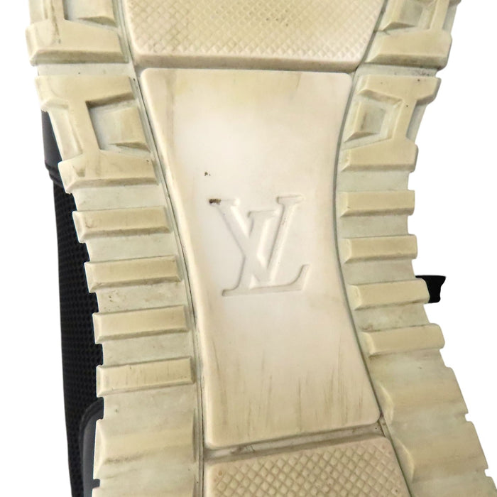 LOUIS VUITTON 
LV レザー メッシュ レースアップ 
ランアウェイ ライン スニーカー 
モノグラムエクリプス