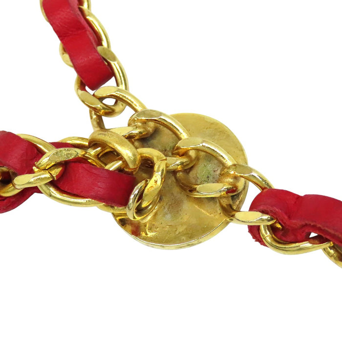 CHANEL  
COCO CC Logo Triple Gold Color Metal 1984  
Coco Mark Vintage Chain Belt