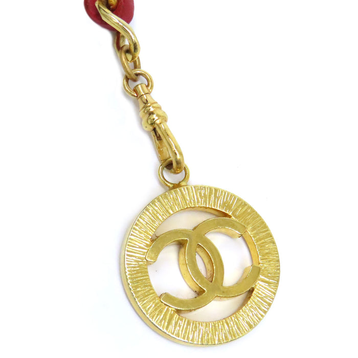 CHANEL  
COCO CC Logo Triple Gold Color Metal 1984  
Coco Mark Vintage Chain Belt