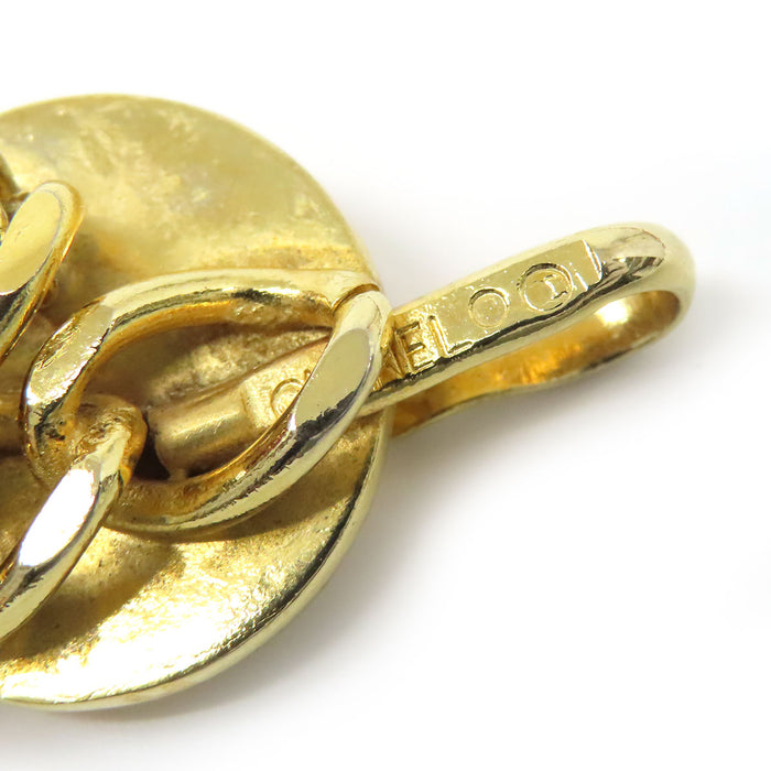 CHANEL  
COCO CC Logo Triple Gold Color Metal 1984  
Coco Mark Vintage Chain Belt