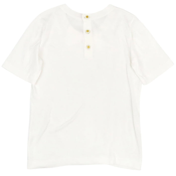 CHANEL  
COCO CC Coco Button  
Coco Mark Ribbon Short Sleeve Cut and Sewn Top
