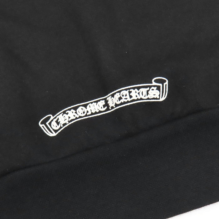CHROME HEARTS 
CH フーディ スウェット コットン 裏起毛 
袖フローラル ホースシュー パーカー