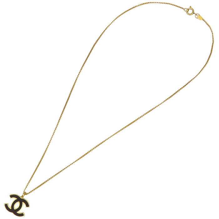 CHANEL  
01A COCO CC Logo  
Coco Mark Wood Necklace