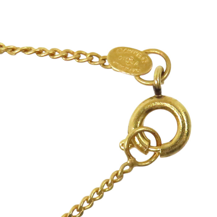 CHANEL  
01A COCO CC Logo  
Coco Mark Wood Necklace