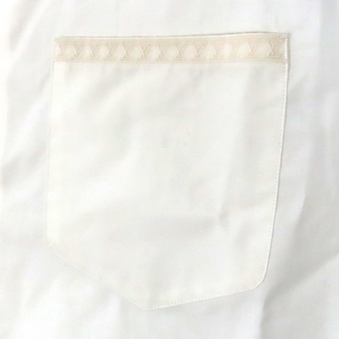 LOUIS VUITTON  
Regular Fit Logo Button  
LV Embroidery Cotton Shirt