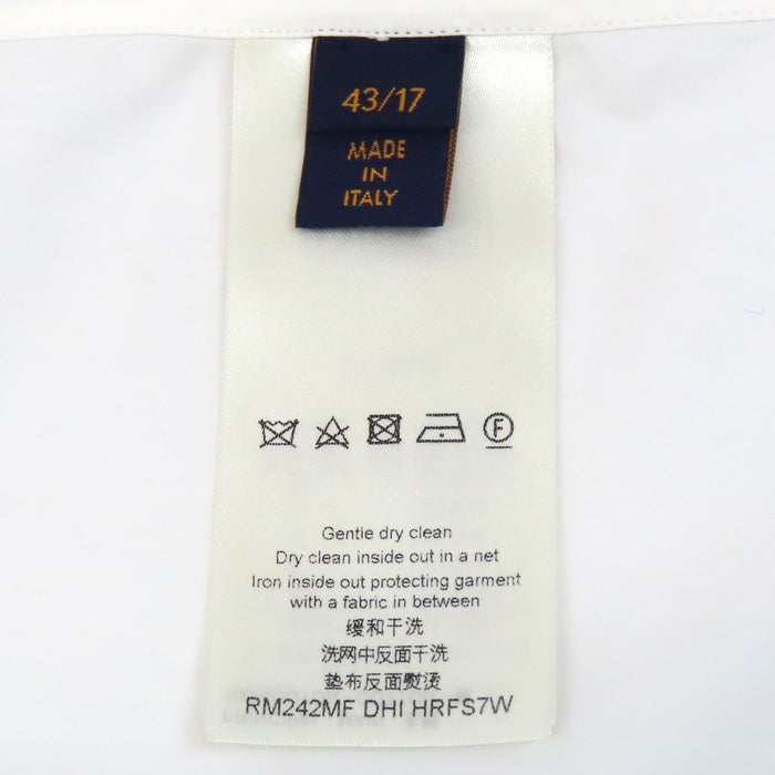 LOUIS VUITTON  
Regular Fit Logo Button  
LV Embroidery Cotton Shirt