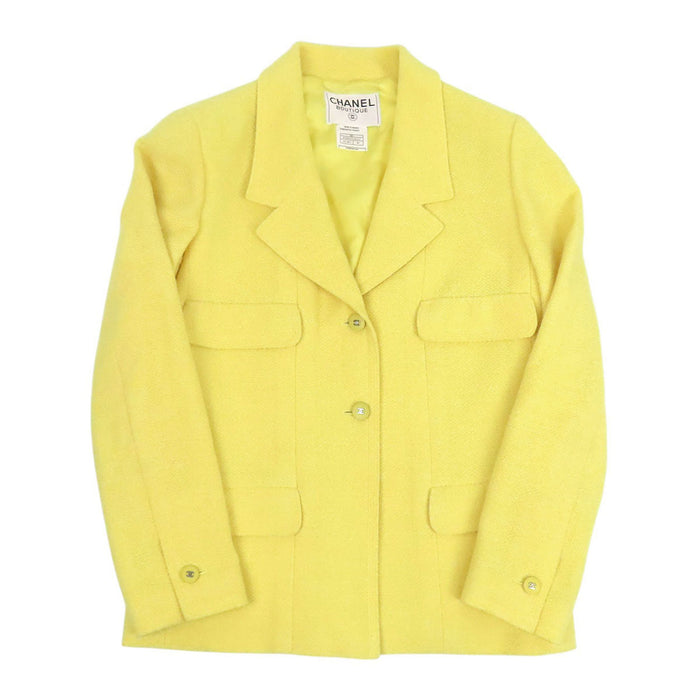 CHANEL  
98C COCO CC Coco Button Wool  
Coco Mark Vintage Tweed Jacket